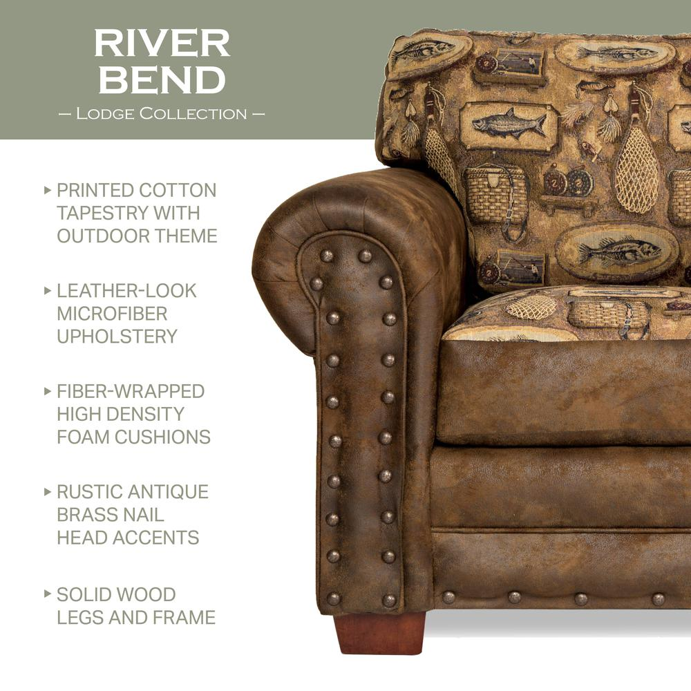 River Bend 4-Piece Set with Sleeper | Rustic Fishing Cabin Style