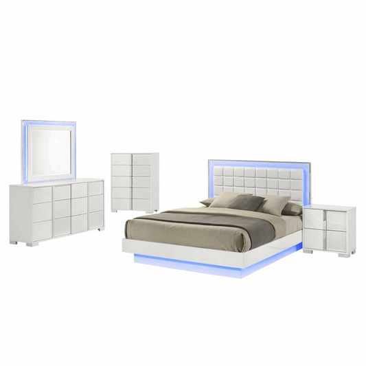 5-Piece Futuristic Eastern King Size Bedroom Set 🪶🛌