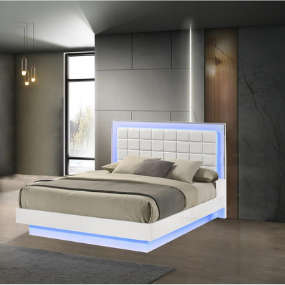 6-Piece Futuristic Bedroom Set, Queen Size (Platform Bed) - Transform Your Space! 🌌🛏️