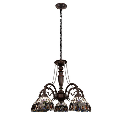 SERENITY Victorian-Style 5-Light Dark Bronze Finish Large Chandelier 27" Wide