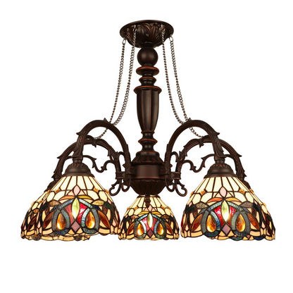 SERENITY Victorian-Style 5-Light Dark Bronze Finish Large Chandelier 27" Wide