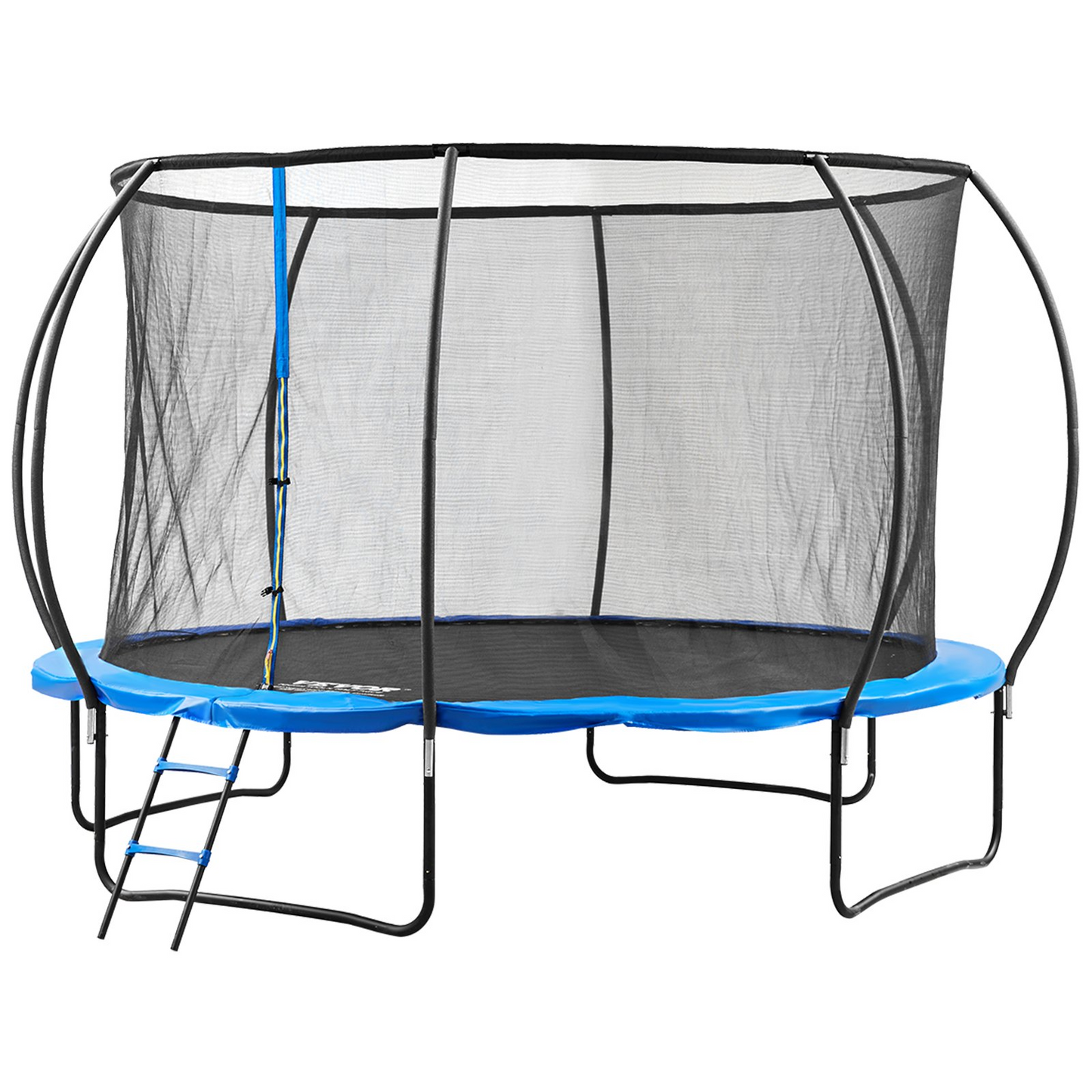 VEVOR 12FT Trampoline, 400 lbs Trampoline with Enclosure Net, Ladder, and Curved Pole, Heavy Duty Trampoline with Jumping Mat and Spring Cover Padding, Outdoor Recreational Trampolines for Kids Adults