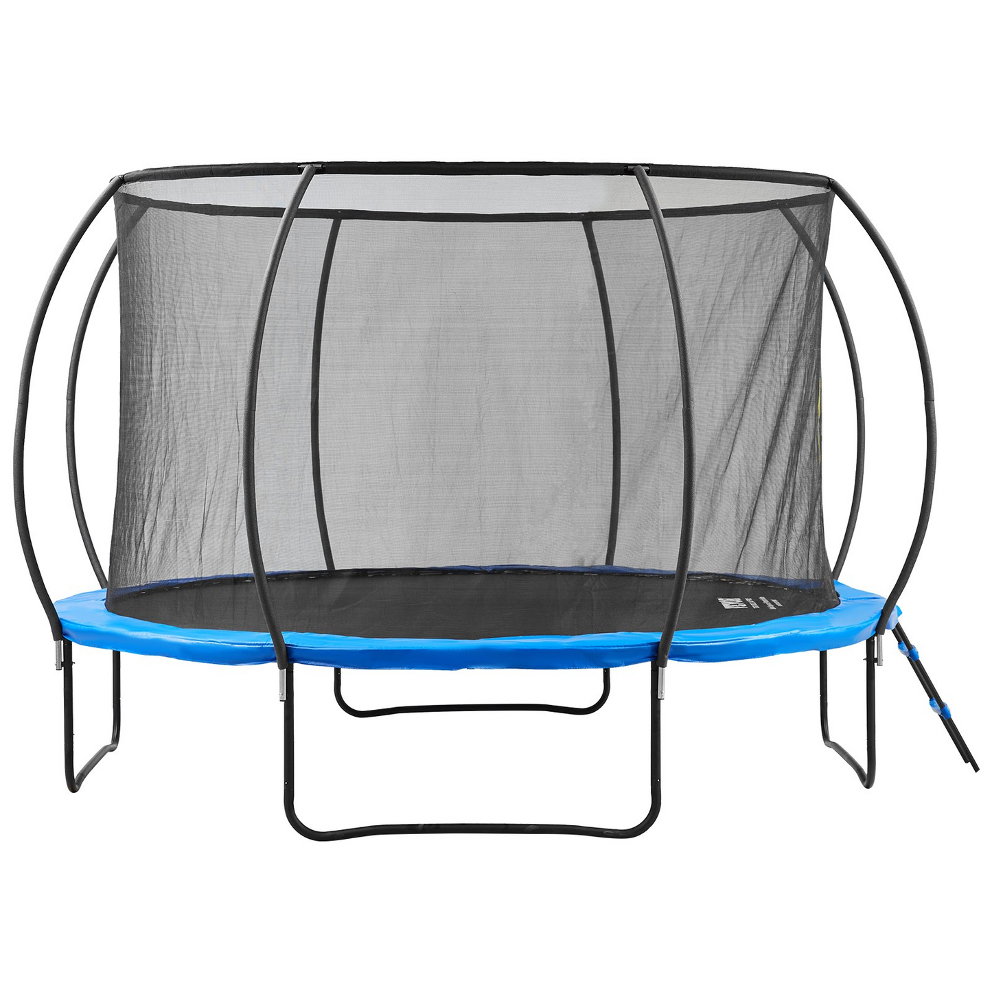 VEVOR 12FT Trampoline, 400 lbs Trampoline with Enclosure Net, Ladder, and Curved Pole, Heavy Duty Trampoline with Jumping Mat and Spring Cover Padding, Outdoor Recreational Trampolines for Kids Adults