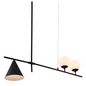 Richiza Ceiling Lamp Black - Modern Geometric Design | E12 Socket | Adjustable Cord Length