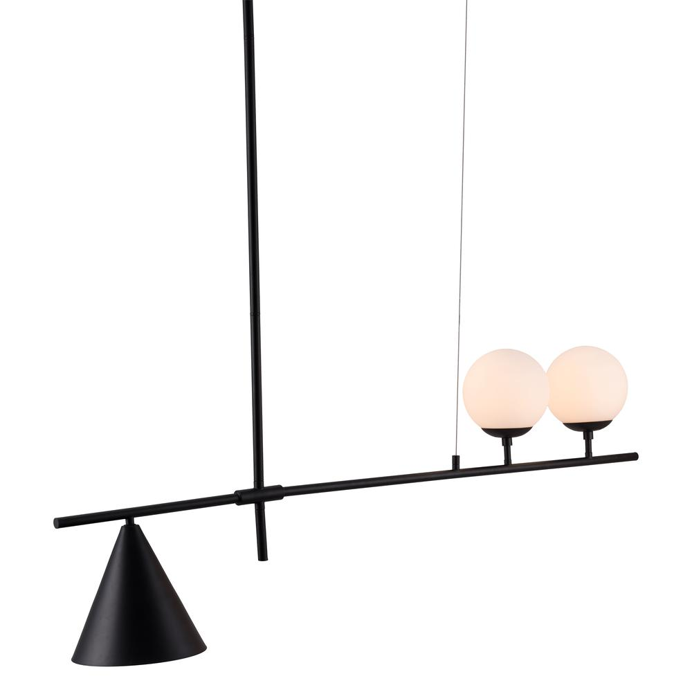 Richiza Ceiling Lamp Black - Modern Geometric Design | E12 Socket | Adjustable Cord Length