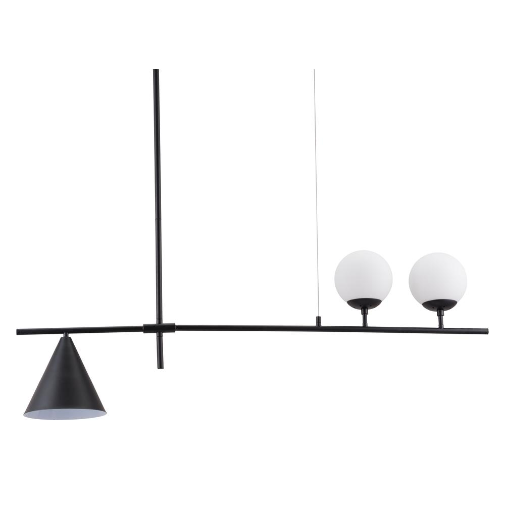 Richiza Ceiling Lamp Black - Modern Geometric Design | E12 Socket | Adjustable Cord Length