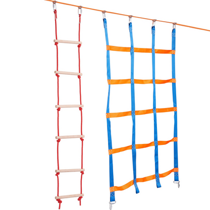 Transform Your Backyard: VEVOR 50ft Ninja Warrior Obstacle Course for Kids - Outdoor Fun!