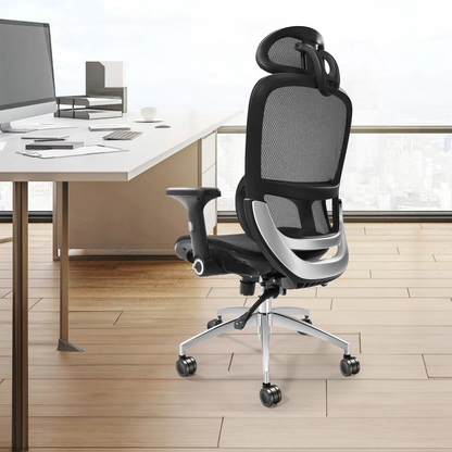 VEVOR Ergonomic Office Chair, Adjustable Height, Mesh Seat, Lumbar Support