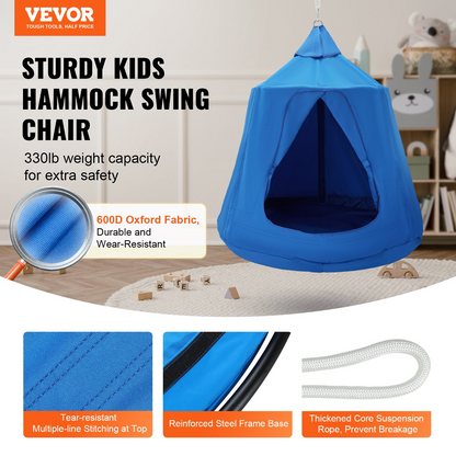 VEVOR 330LBS Hanging Swing Chair, Indoor & Outdoor Sensory Hammock Seat