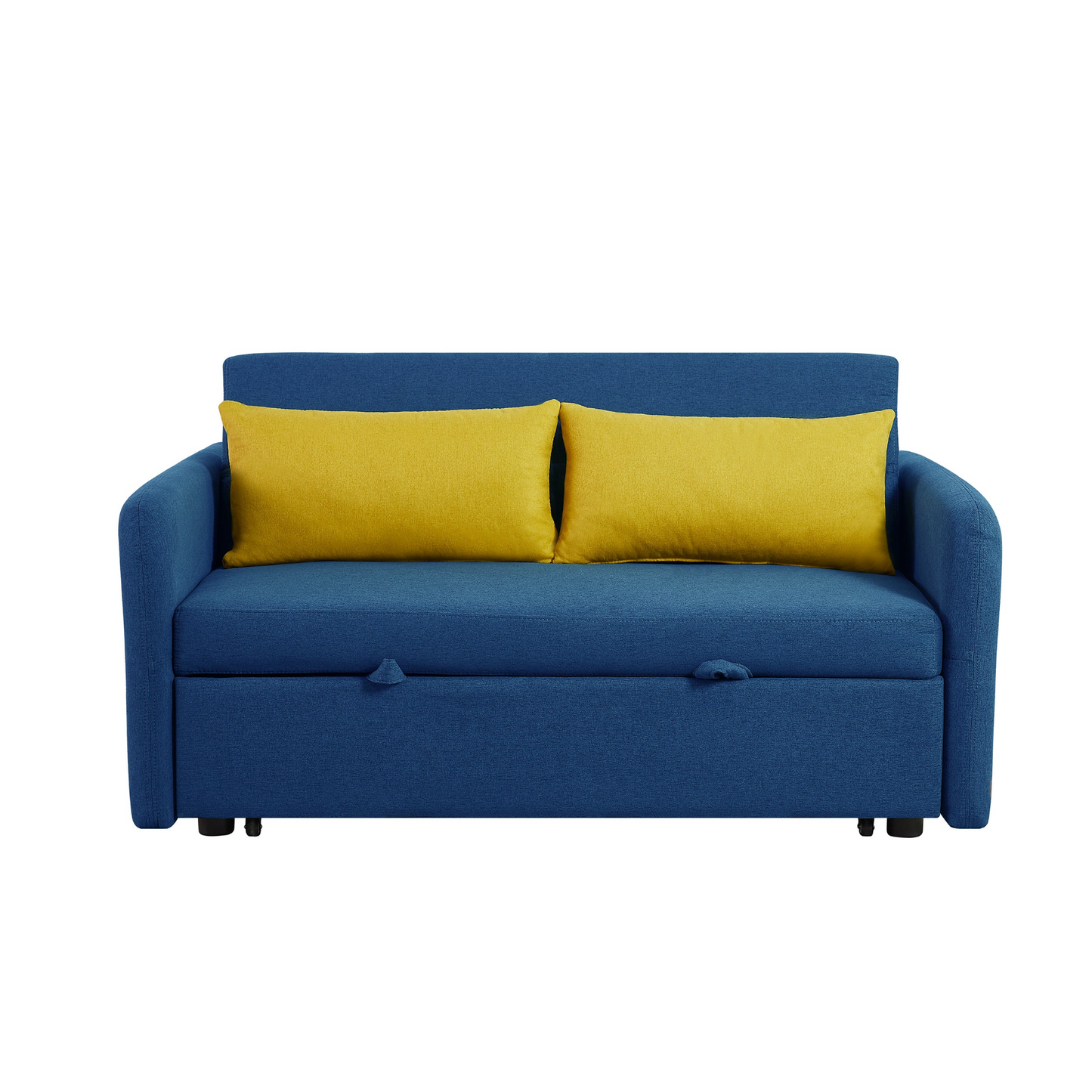 Twins Sofa Bed Blue Fabric - Multifunctional & Comfortable | Cozy Retreat