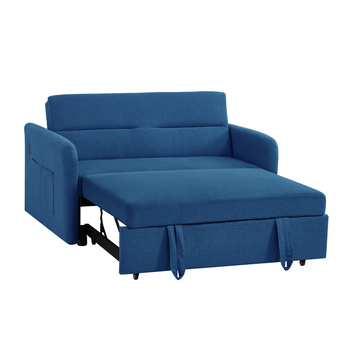 Twins Sofa Bed Blue Fabric - Multifunctional & Comfortable | Cozy Retreat