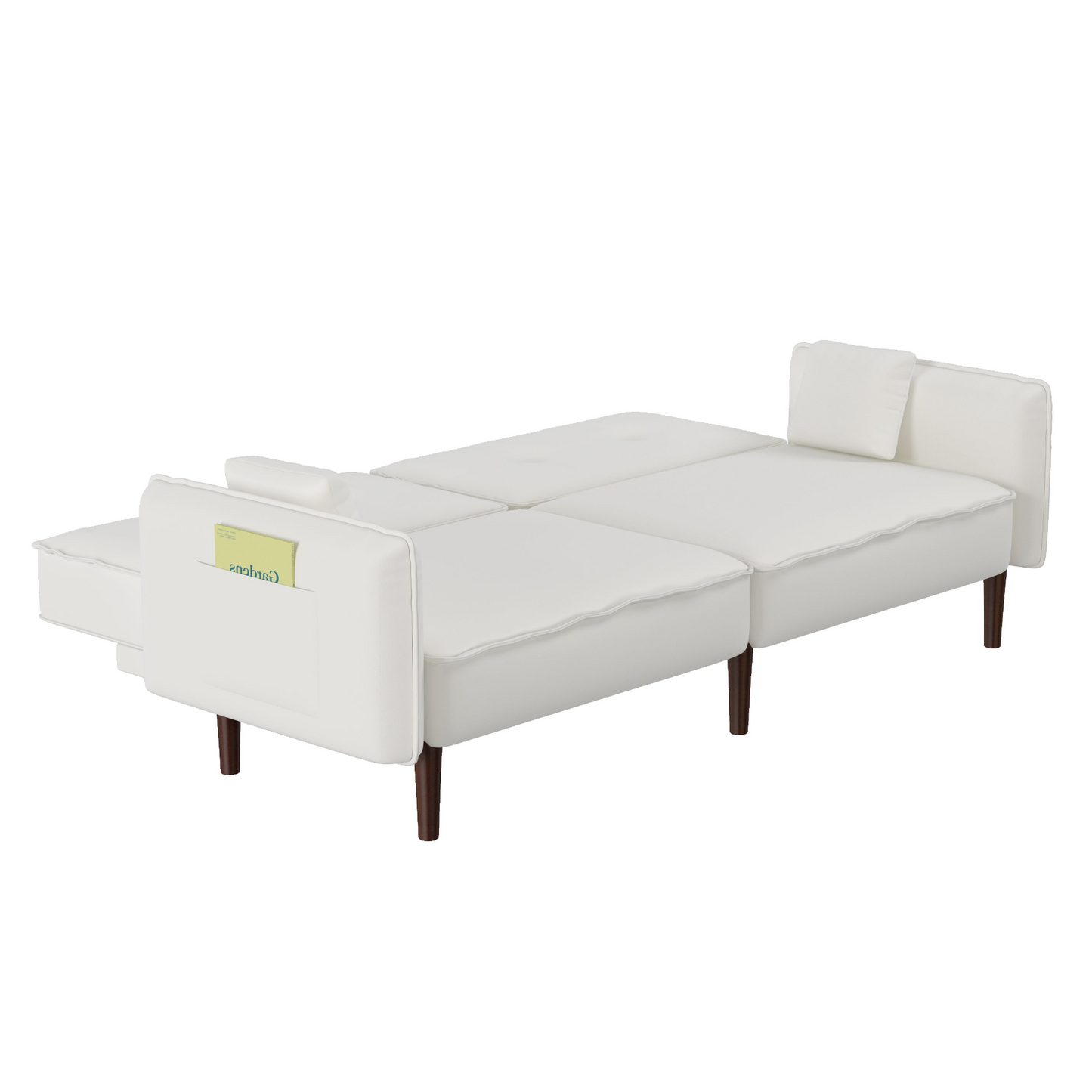 White Cotton Linen Fabric Sofa Bed - Comfortable and Versatile | Buy Now