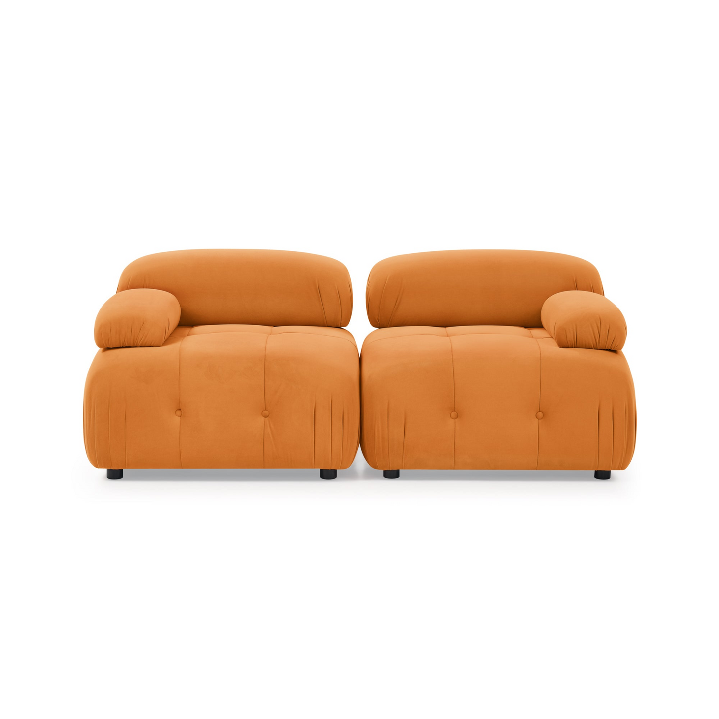 Modular Sectional Sofa, Button Tufted, L Shaped Couch with Reversible Ottoman