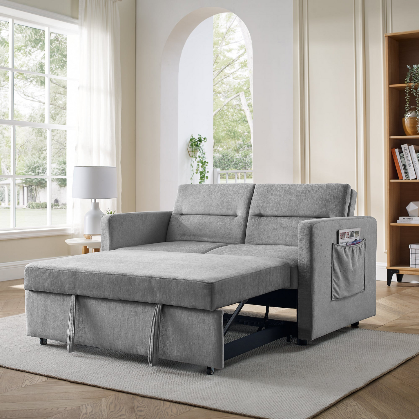 Loveseats Sofa Bed with Pull-out Bed - Comfortable and Versatile Furniture