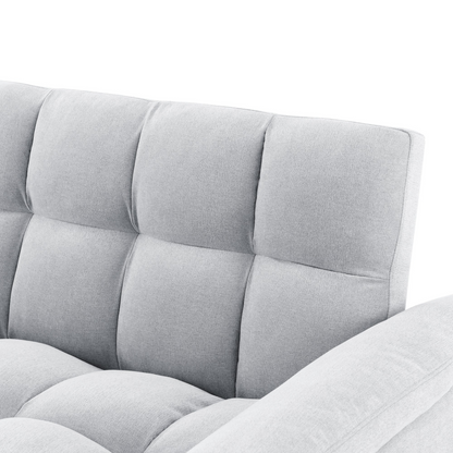 Loveseats Sofa Bed with Pull-out Bed, Adjustable Back, Light Grey - Comfortable and Versatile Furniture