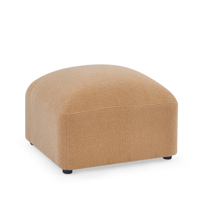 L-Shape Modular Sectional Sofa, DIY Combination, Teddy Fabric, Camel - Comfort and Versatility for Your Living Space