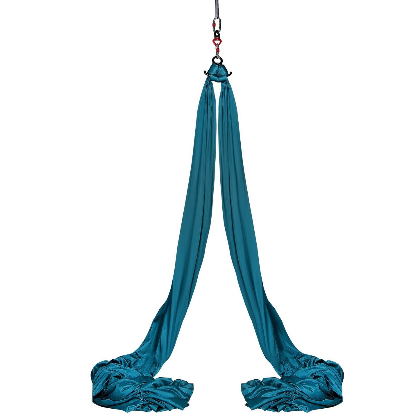 VEVOR Aerial Silk & Yoga Swing, 8.7 Yards, Aerial Yoga Hammock Kit with 100gsm Nylon Fabric, Full Rigging Hardware & Easy Set-up Guide, Antigravity Flying for All Levels Fitness Bodybuilding, Green