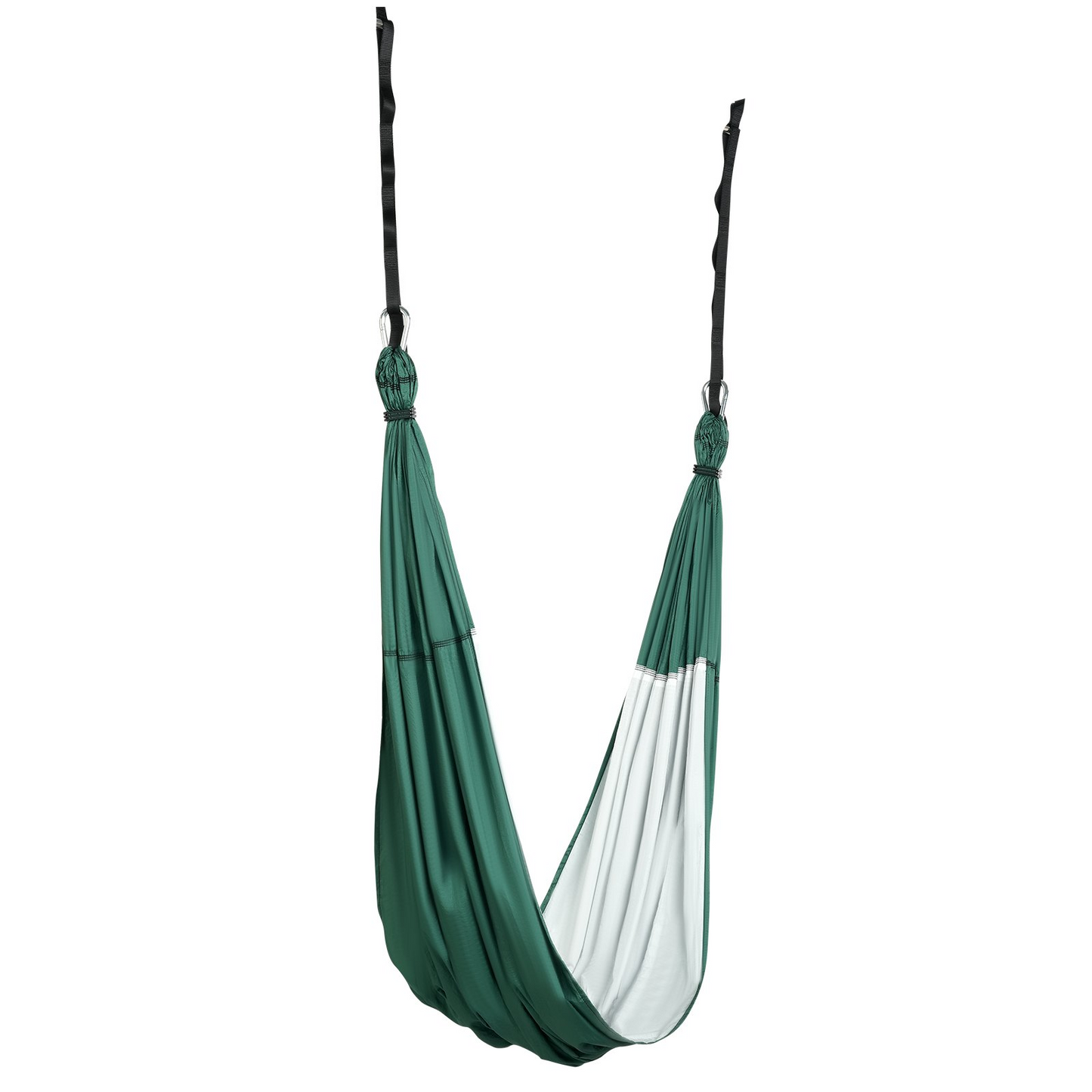 VEVOR Aerial Yoga Swing Set, 2.7 Yards Yoga Hammock Hanging Swing Aerial Sling Inversion Fly Kit Trapeze Inversion Equipment with Ceiling Mount Accessories, Max 661.38 lbs Load Capacity, Green/White