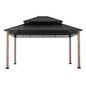 Roberts Outdoor Patio Steel Frame Hardtop Gazebo with 2-Tier Steel Roof - Create a Stylish and Functional Outdoor Gathering Spot