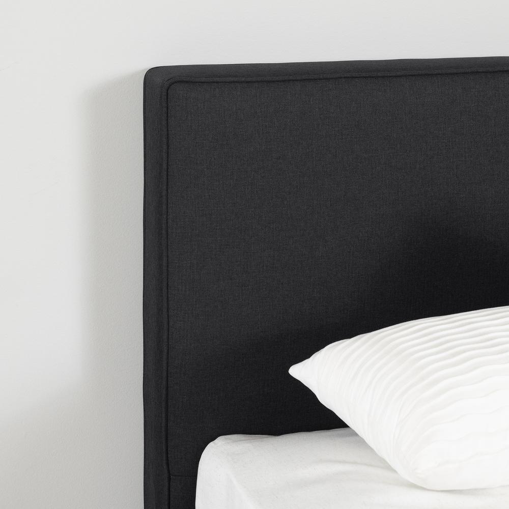 Milton Complete Bed, Matte Charcoal - Modern Minimalist Style for Your Bedroom