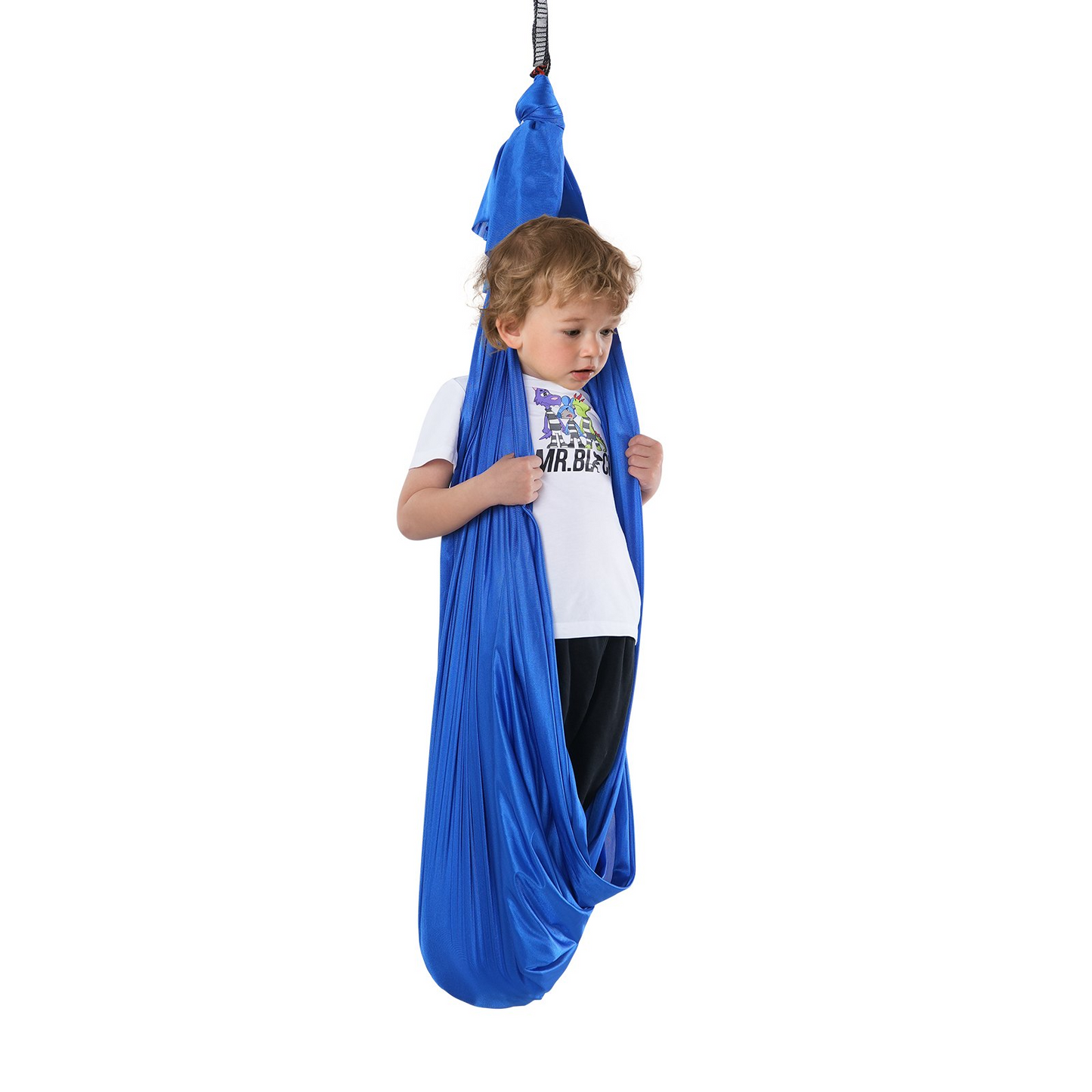 VEVOR Sensory Therapy Swing for Kids - 3.1 Yards Indoor/Outdoor Hammock, Blue