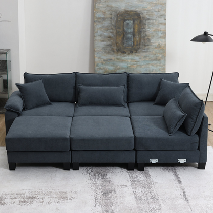 Upgrade Your Living Room with the Corduroy Modular Sectional Sofa