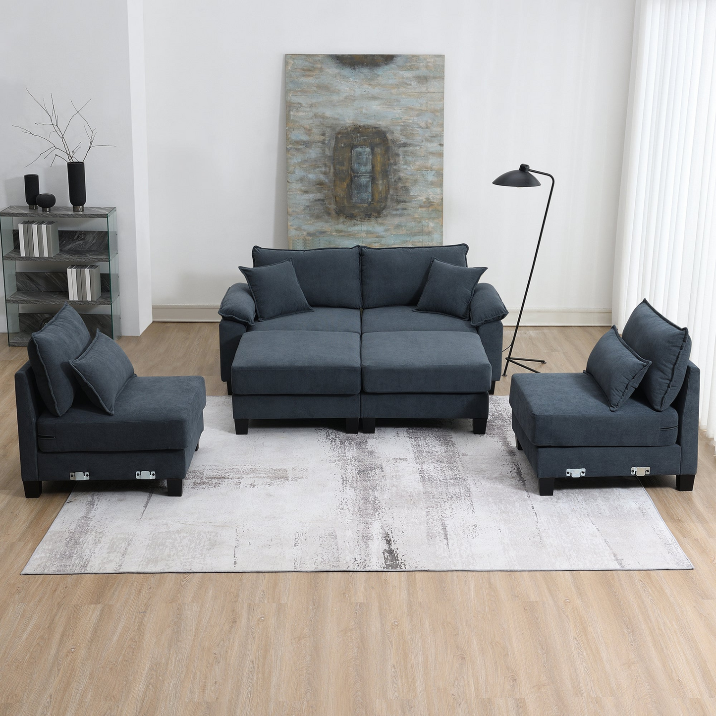 Upgrade Your Living Room with the Corduroy Modular Sectional Sofa