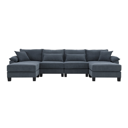 Upgrade Your Living Room with the Corduroy Modular Sectional Sofa