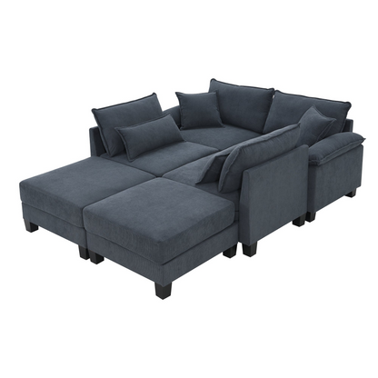 Upgrade Your Living Room with the Corduroy Modular Sectional Sofa