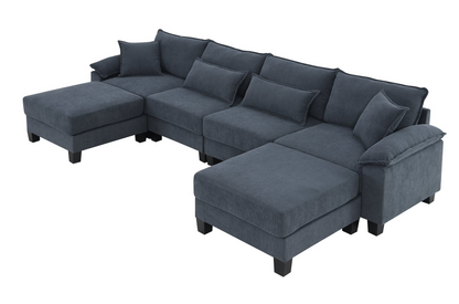 Upgrade Your Living Room with the Corduroy Modular Sectional Sofa