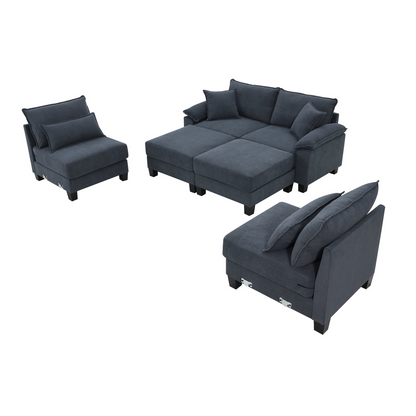 Upgrade Your Living Room with the Corduroy Modular Sectional Sofa