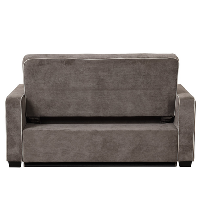 Upgrade Your Living Room with the 65.7" Linen Upholstered Sleeper Bed - Pull Out Sofa Bed Couch with Dual USB Charging Port