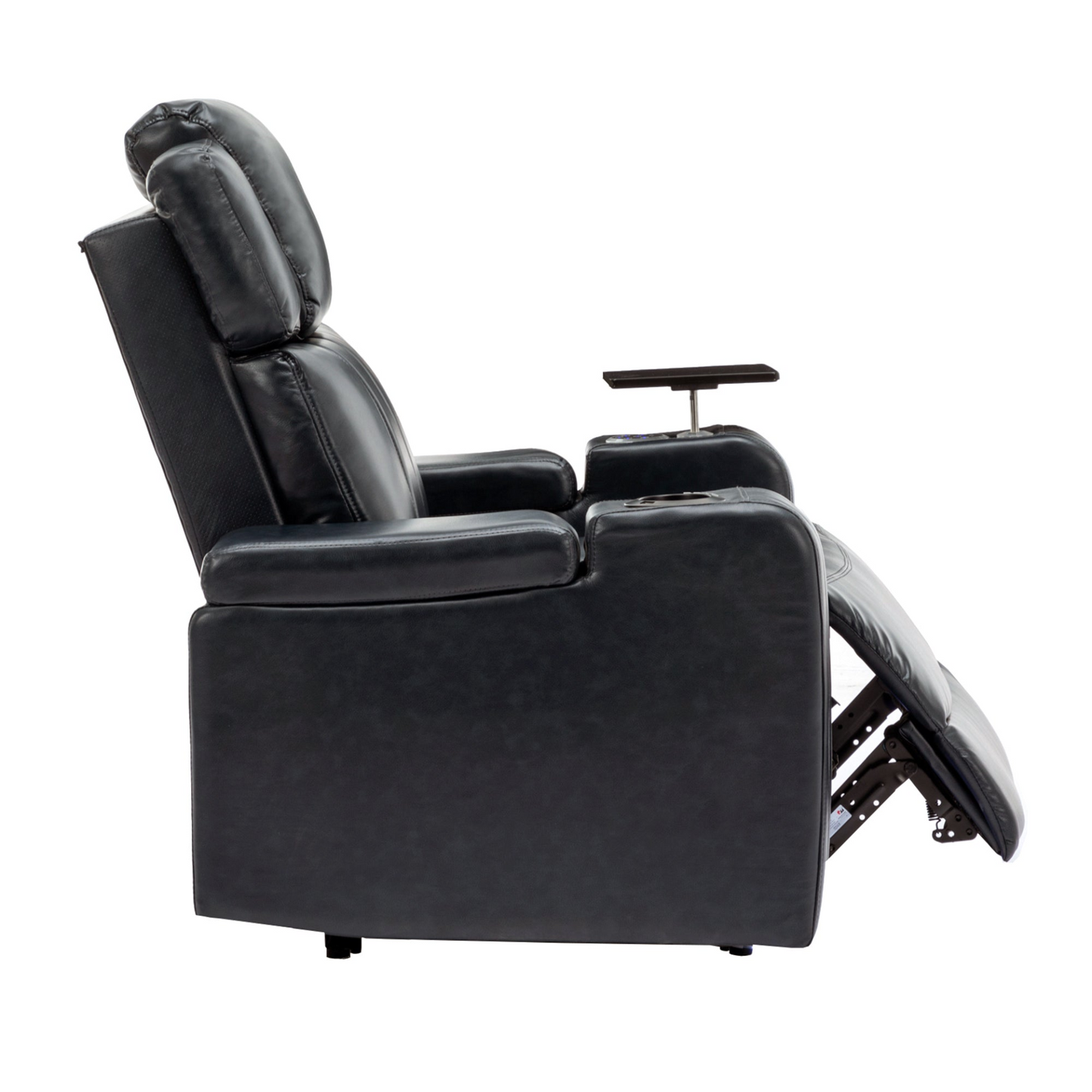 Black PU Leather Recliner Chair: Enjoy Tech-Enhanced Comfort at Home