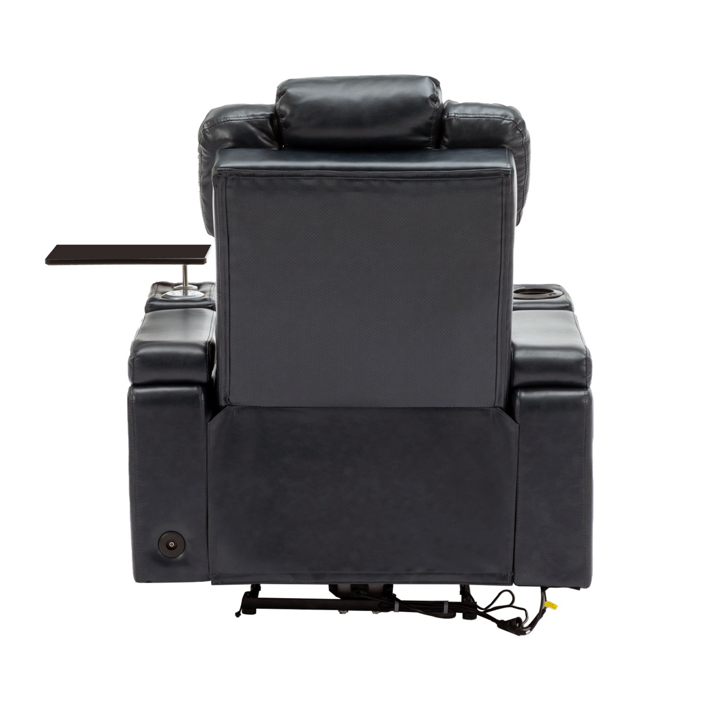 Black PU Leather Recliner Chair: Enjoy Tech-Enhanced Comfort at Home