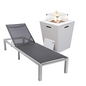 White Aluminum Outdoor Patio Chaise Lounge Chair - Comfort and Durability for Your Outdoor Oasis