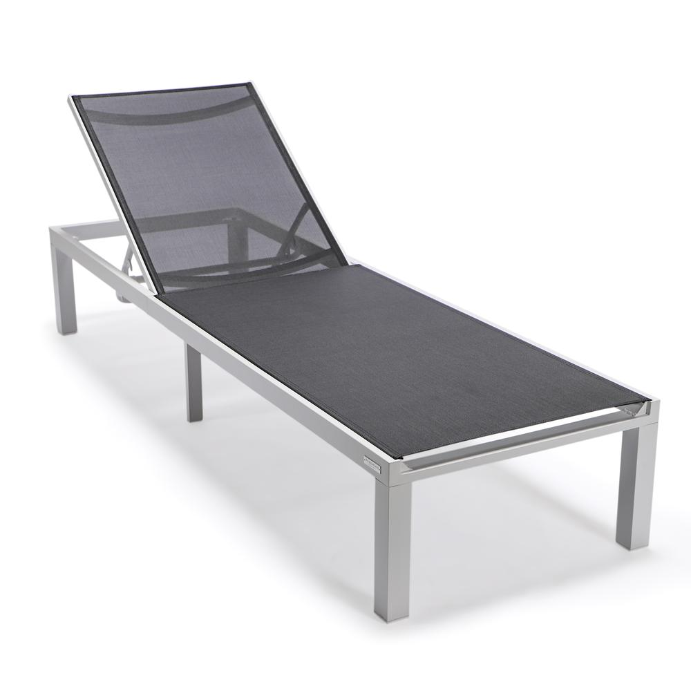 White Aluminum Outdoor Patio Chaise Lounge Chair - Comfort and Durability for Your Outdoor Oasis