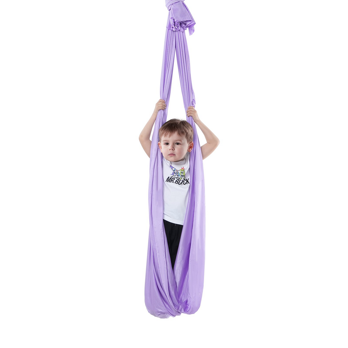 VEVOR Sensory Swing for Kids, 3.1 Yards, Therapy Swing for Children with Special Needs, Cuddle Swing Indoor Outdoor Hammock for Child & Adult with Autism, ADHD, Aspergers, Sensory Integration, Purple