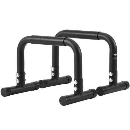 VEVOR Dip Bars, 500 lbs Weight Capacity, Heave Duty Dip Stand Station, Fitness Workout Dip Bar Station Stabilizer Parallette Push Up Stand, Parallel Bars for Strength Training Home Gym Office Outdoor