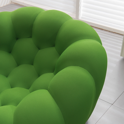 74.8'' Modern Bubble Floor Couch for Living Room, Green