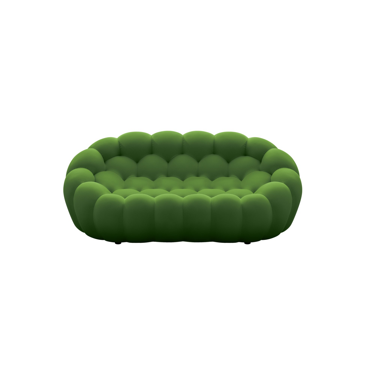 74.8'' Modern Bubble Floor Couch for Living Room, Green