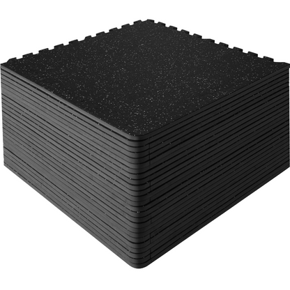 VEVOR 25PCS 1/2" Gym Floor Mats, 100 sq.ft EVA Rubber Tiles