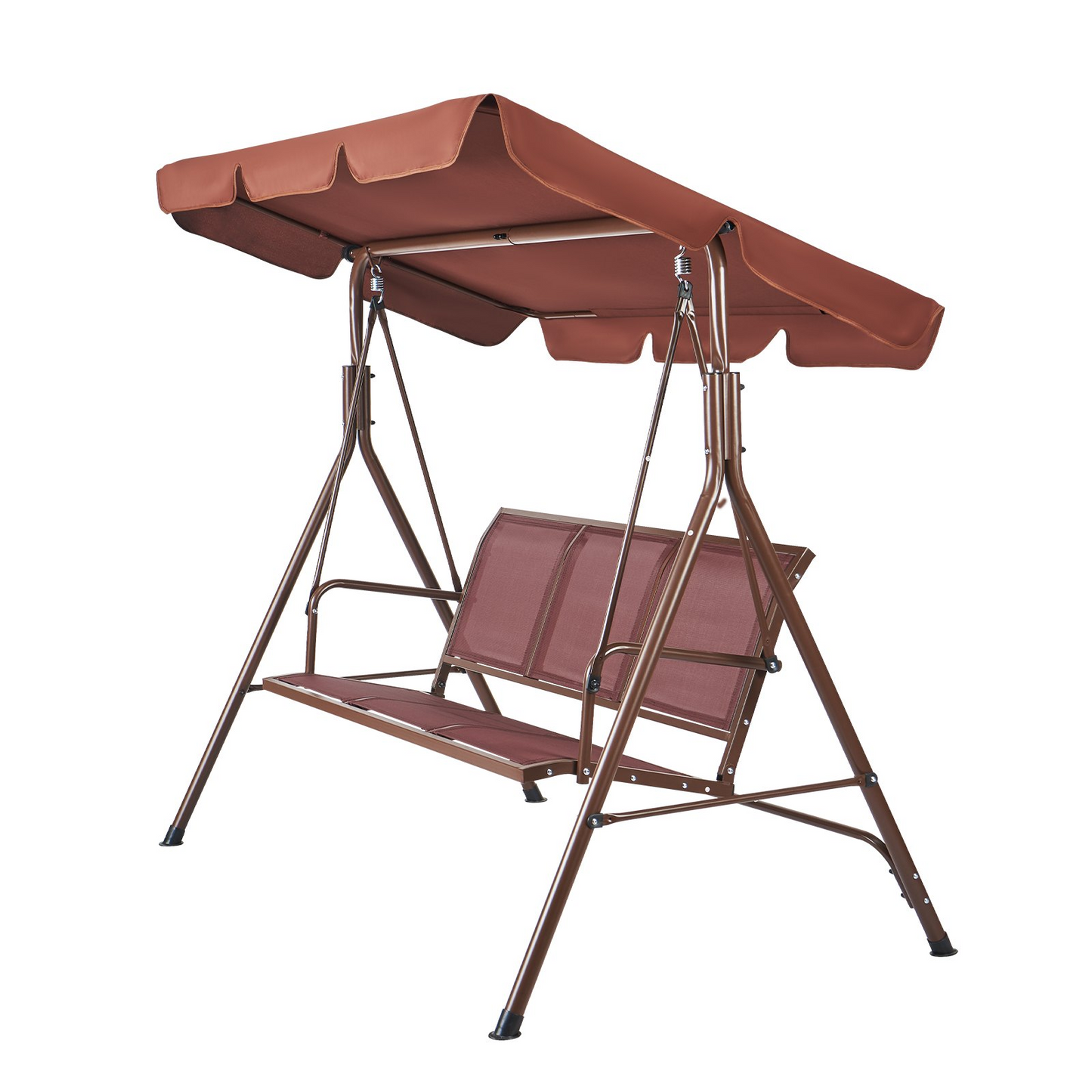 VEVOR 3-Seat Patio Swing Chair | Adjustable Canopy Outdoor Swing