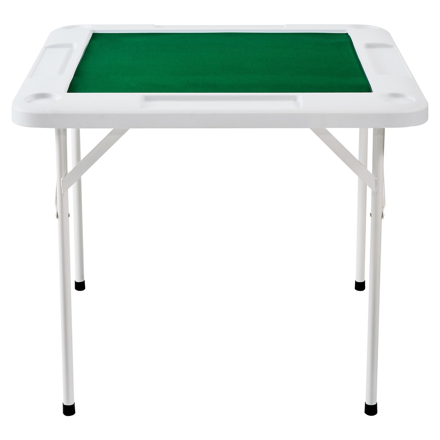 VEVOR Mahjong Table 4 Player Folding Card Table & Table Mat Cup Holder Chip Tray