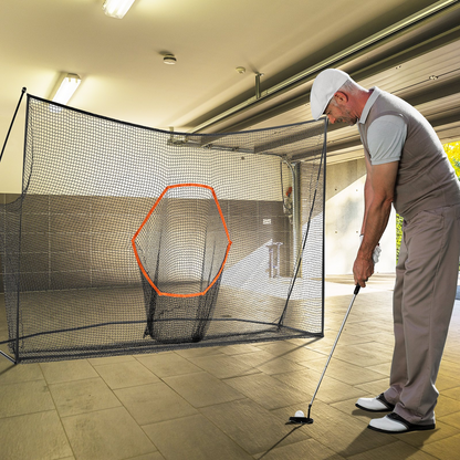 VEVOR 10.8x7ft Golf Practice Hitting Net Indoor Personal Driving Range Training