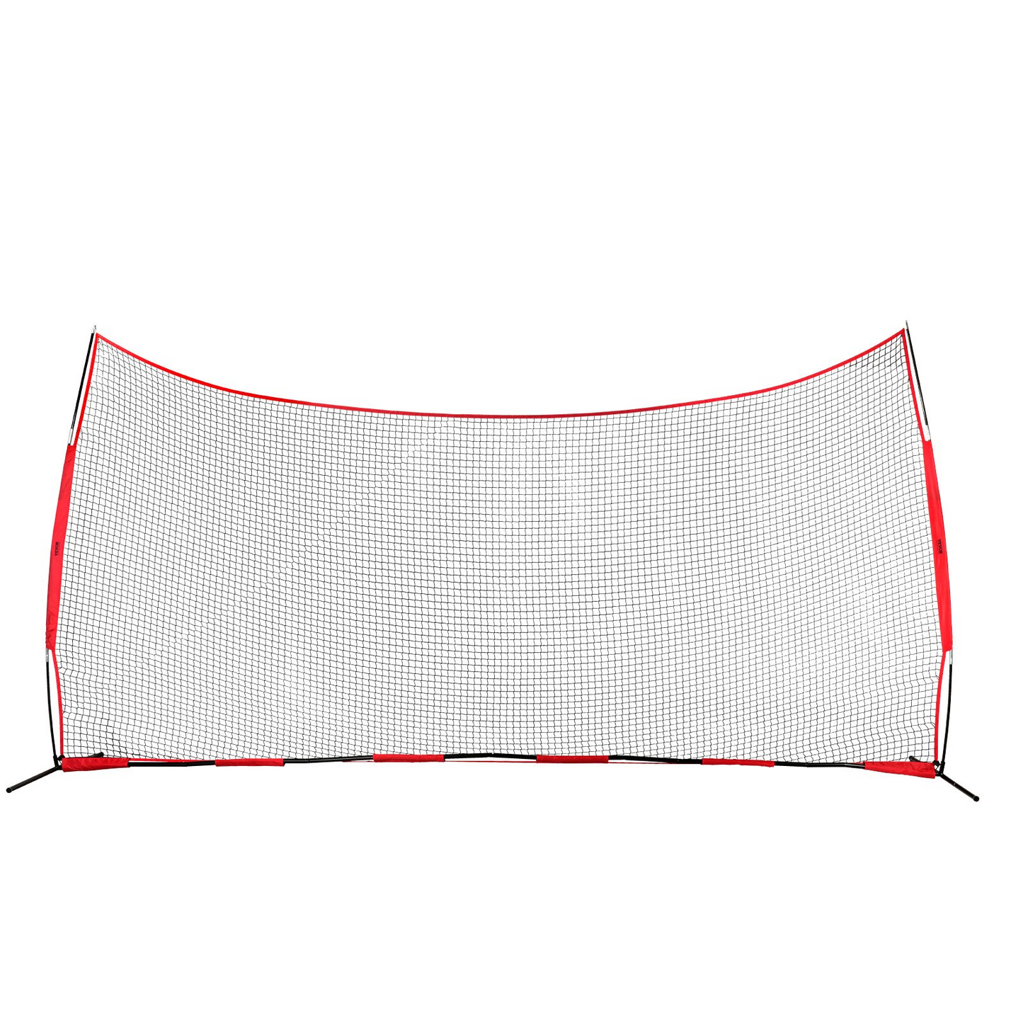 VEVOR Barricade Backstop Net, 20x10 ft Ball Sports Barrier Netting, Portable Practice Equipment with Carry Bag, Protection Screen for Baseball Softball Lacrosse Soccer Hockey Training, for Backyard