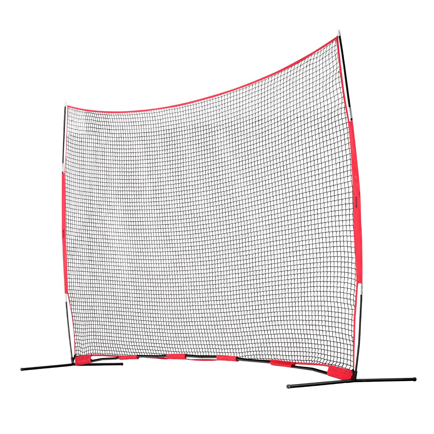 VEVOR Barricade Backstop Net, 16x10 ft Ball Sports Barrier Netting, Portable Practice Equipment with Carry Bag, Protection Screen for Baseball Softball Lacrosse Soccer Hockey Training, for Backyard