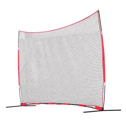 VEVOR Barricade Backstop Net, 16x10 ft Ball Sports Barrier Netting, Portable Practice Equipment with Carry Bag, Protection Screen for Baseball Softball Lacrosse Soccer Hockey Training, for Backyard