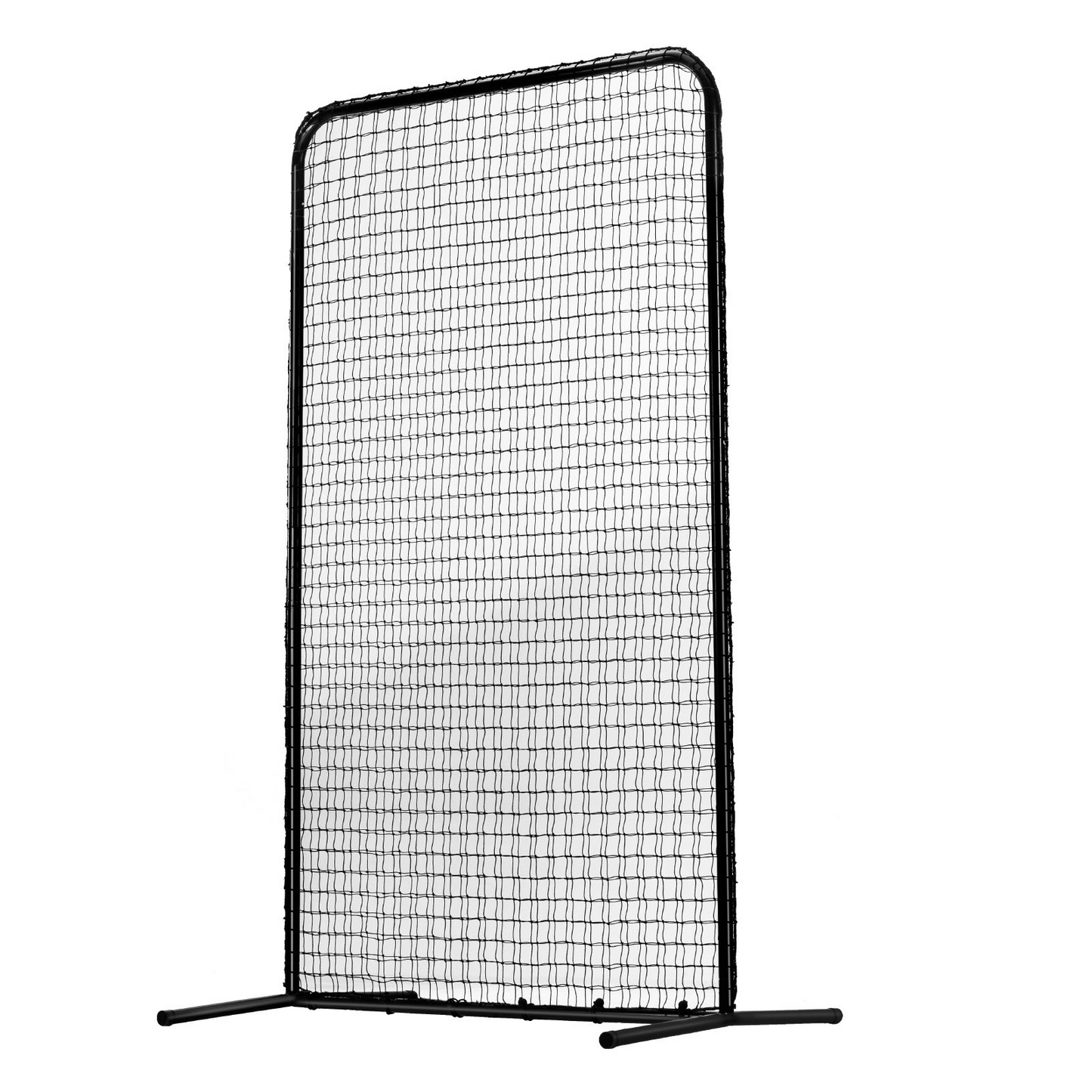 VEVOR I Screen Baseball for Batting Cage, 7x4 ft Baseball Softball Safety Screen, Body Protector Portable Batting Screen with Carry Bag & Ground Stakes, Heavy Duty Pitching Net for Pitchers Protection