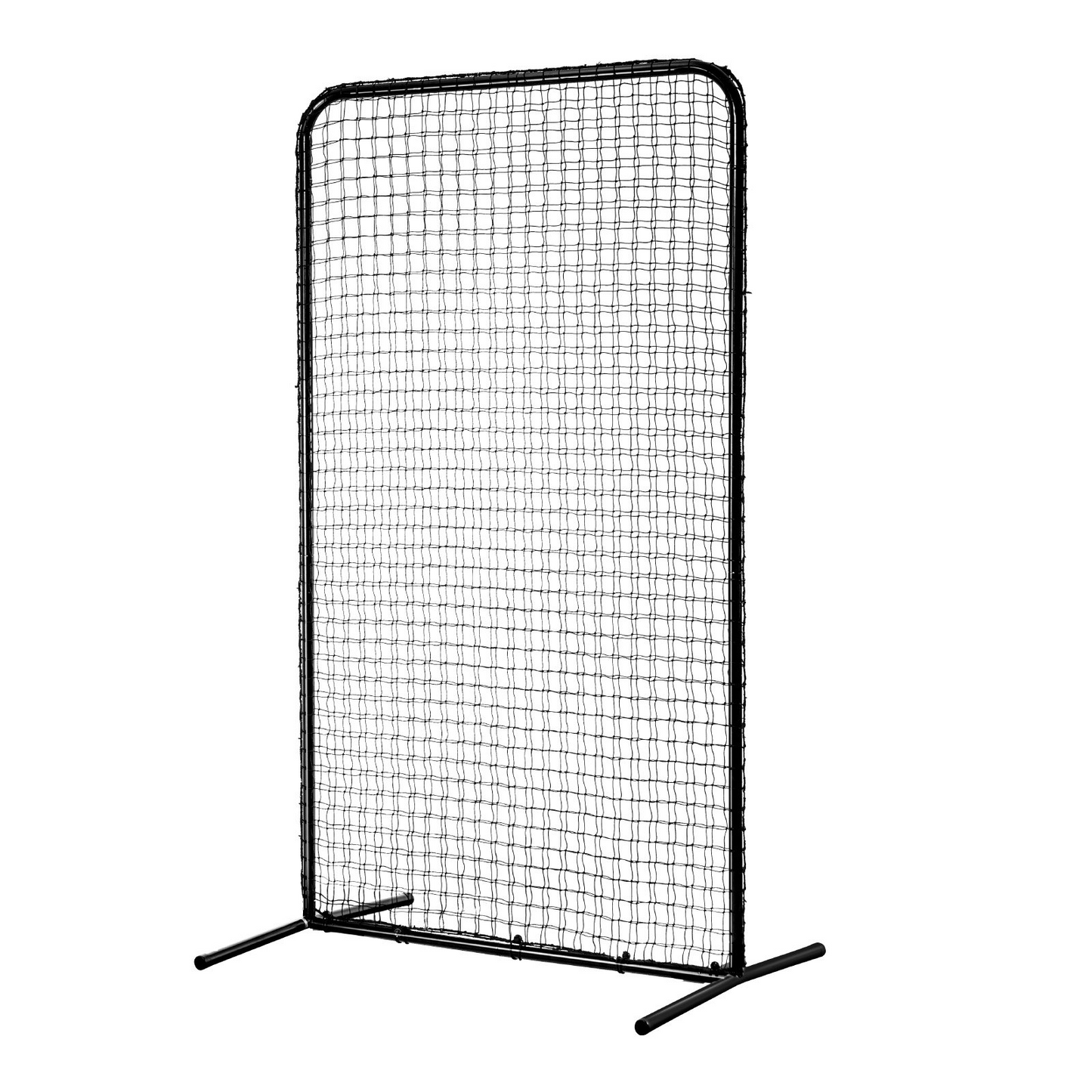 VEVOR I Screen Baseball for Batting Cage, 7x4 ft Baseball Softball Safety Screen, Body Protector Portable Batting Screen with Carry Bag & Ground Stakes, Heavy Duty Pitching Net for Pitchers Protection