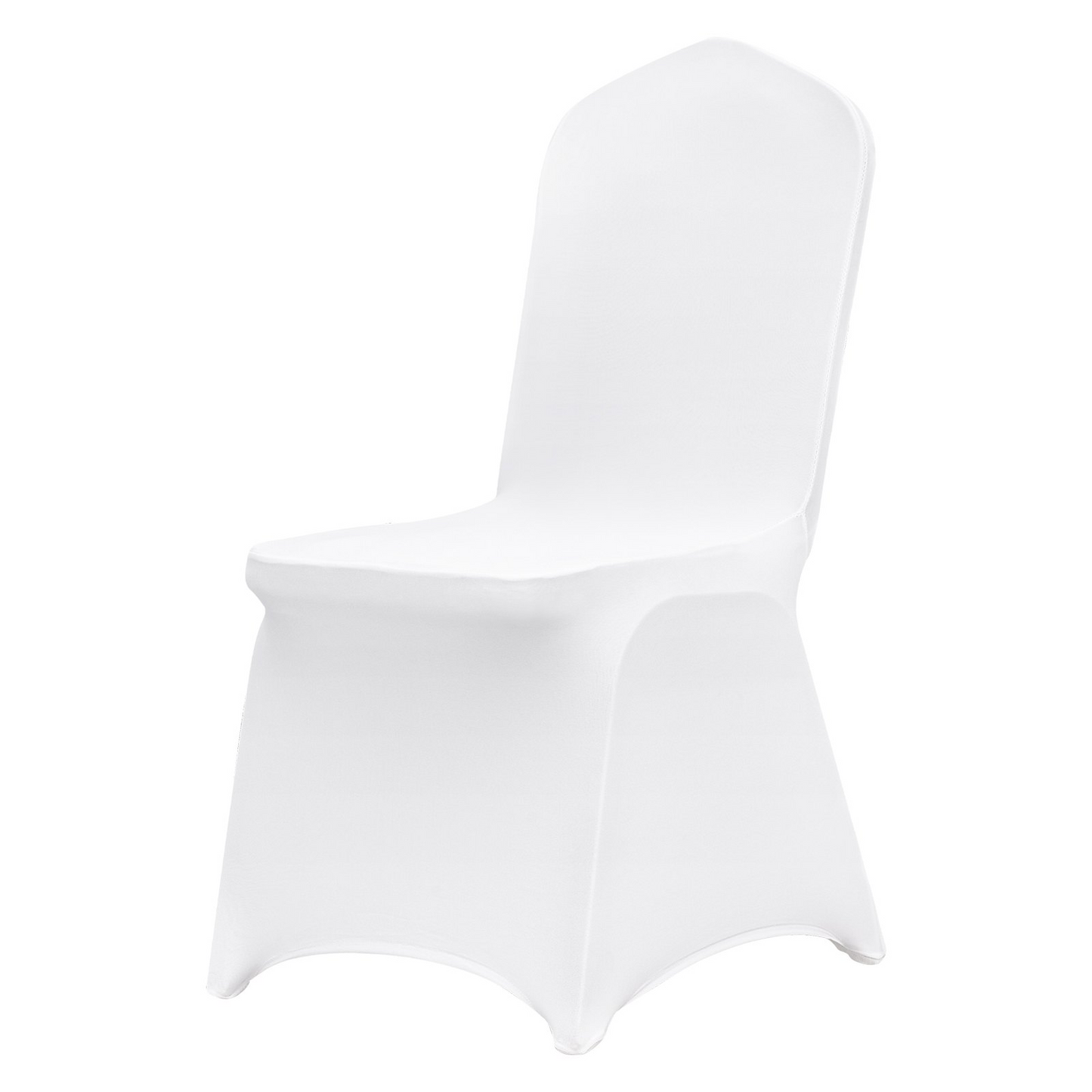 VEVOR Stretch Spandex Folding Chair Covers, Universal Fitted Chair Cover, Removable Washable Protective Slipcovers, for Wedding, Holiday, Banquet, Party, Celebration, Dining (100PCS White)